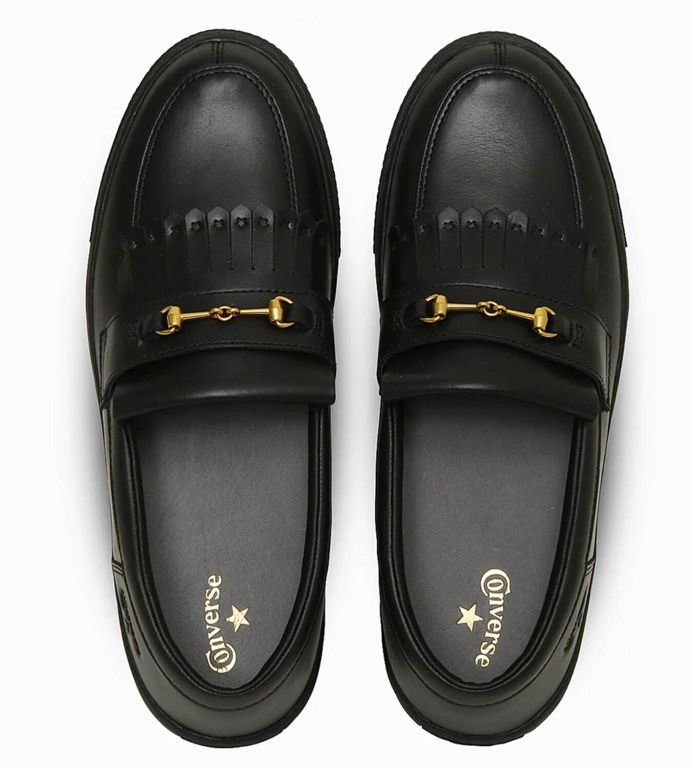 コンバース「オールスター クップ」“ローファー風”レザースニーカー