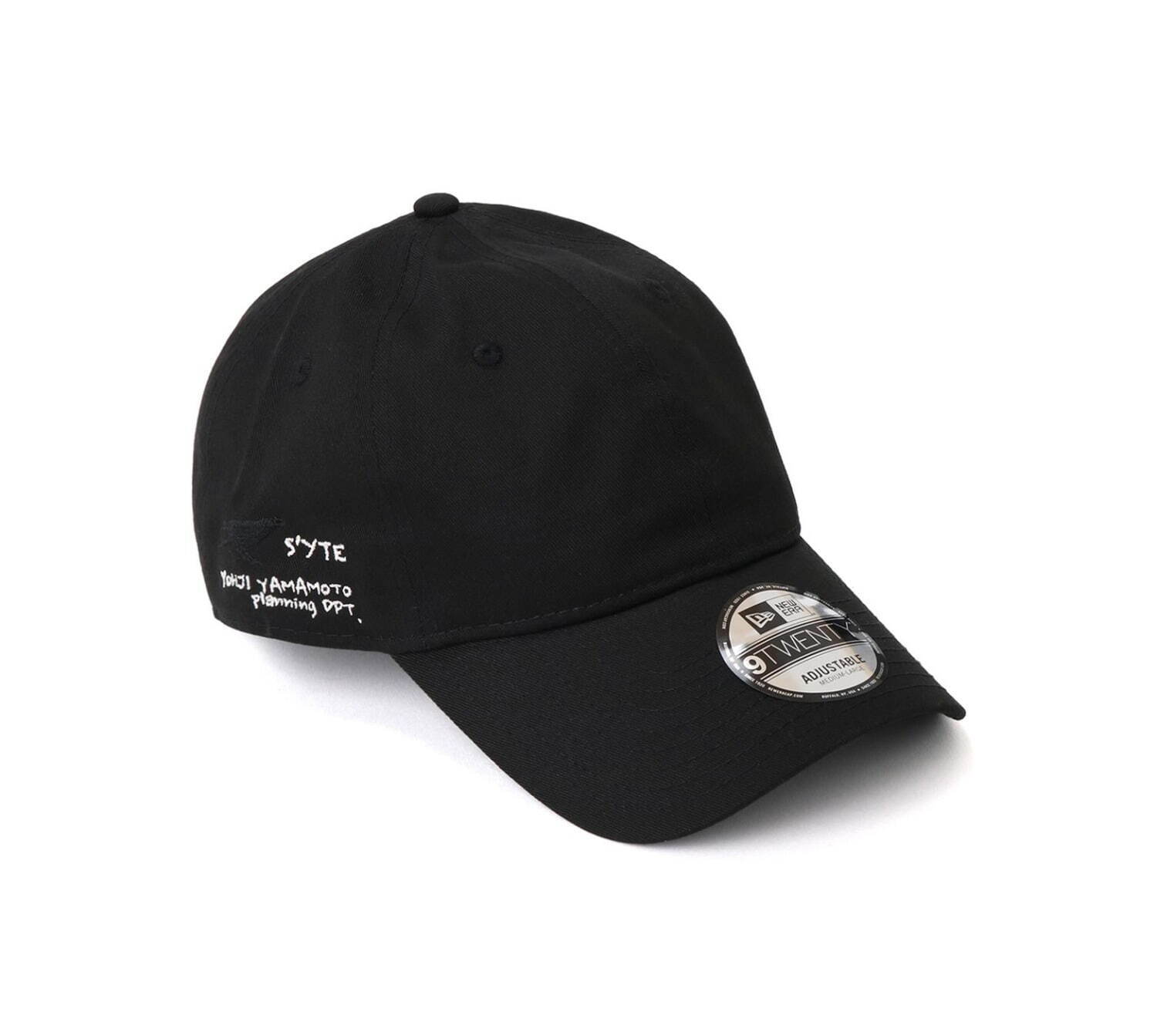 ヨウジヤマモト「S'YTE」バロック柄の刺繍シャツ、手描き風ロゴの