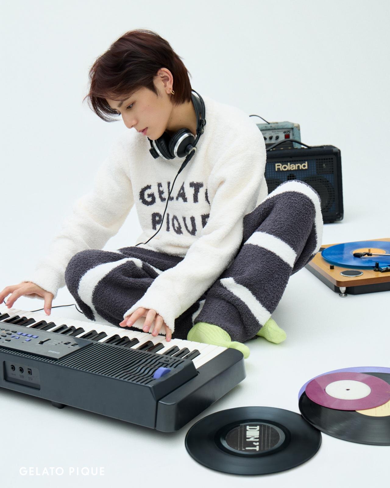 ジェラート ピケ“もこもこ”テディベアのカーディガン＆ブルドッグの