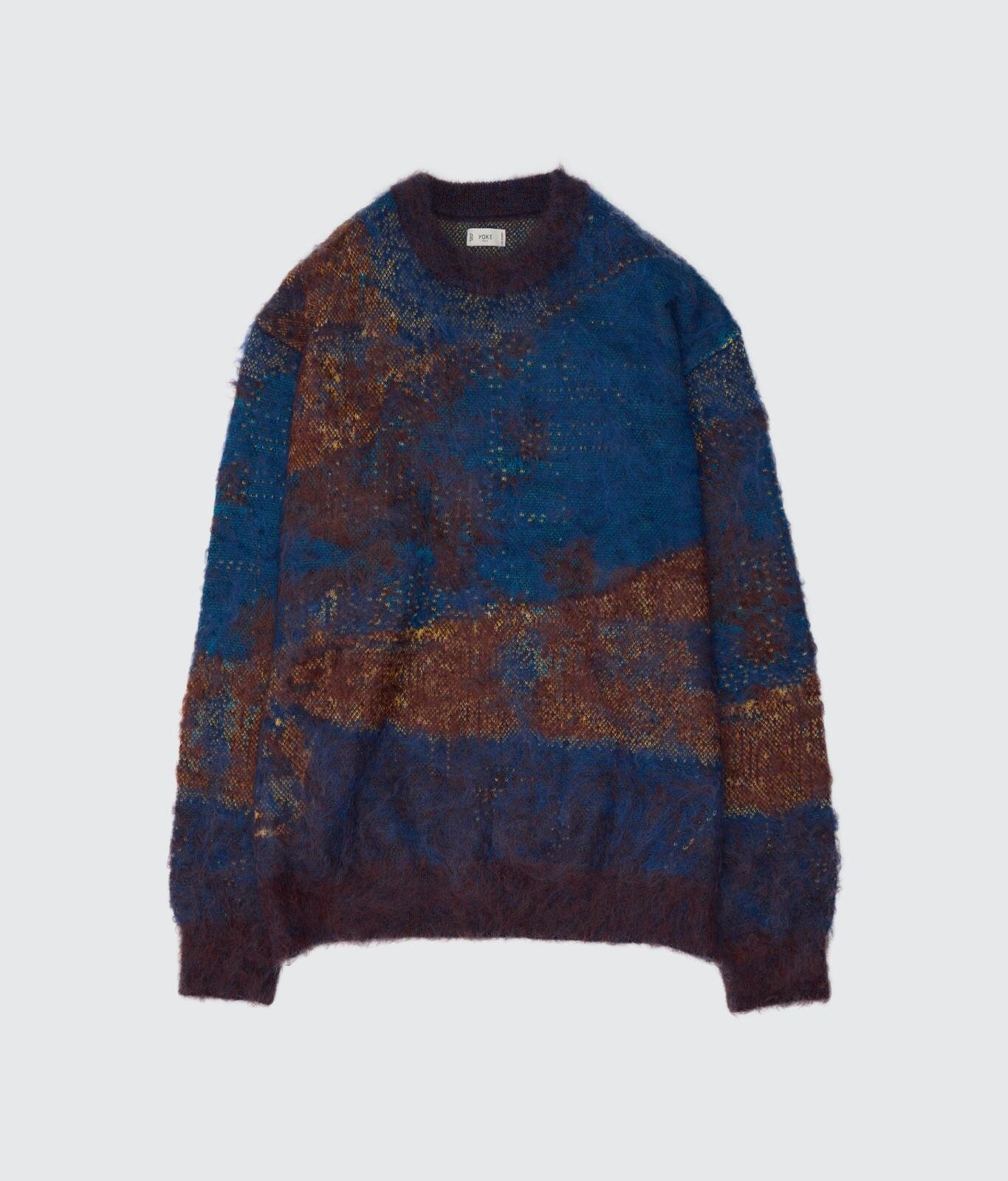 ヨークのクリスマスニット、マックス・エルンストのアート着想モヘア