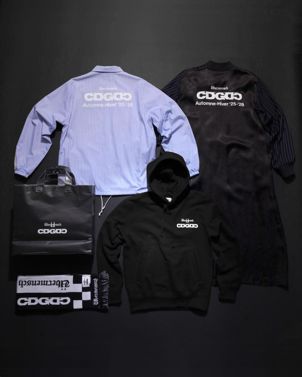 CDG×G-DRAGONコラボ - ワールドツアーロゴ入りコートやジャケット