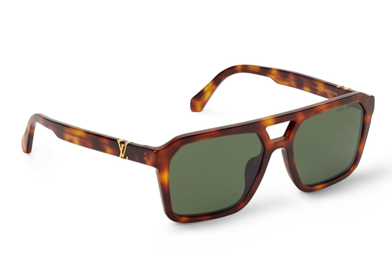 ルイ・ヴィトン新作メンズサングラス、マーブル模様の角型フレームや