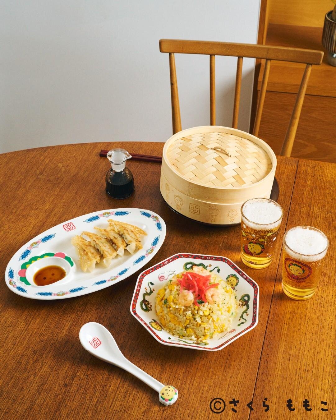 スタディオクリップ「コジコジ」コラボ、コジコジの顔モチーフの餃子皿