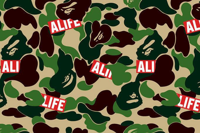 ア ベイシング エイプ、カモ柄×ボックスロゴのコレクション発売 - NY