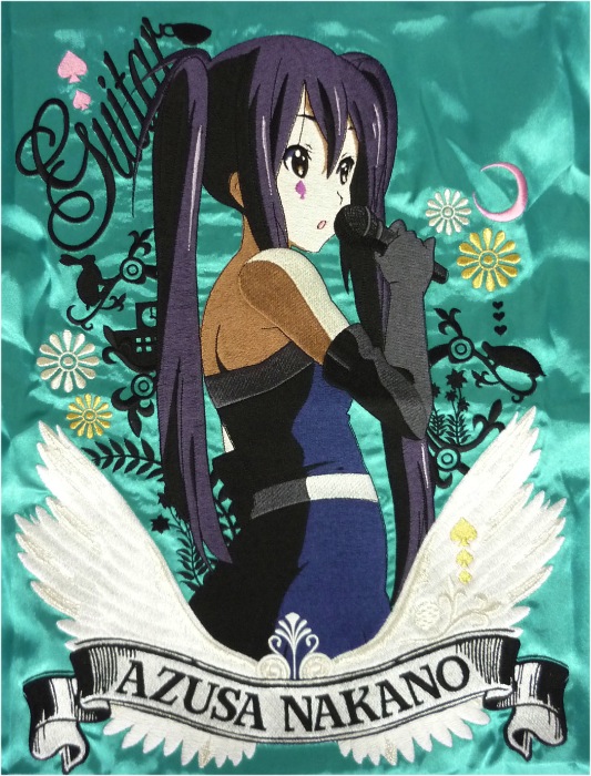 けいおん!!」中野梓を本格刺繍「あずジャン」リリース