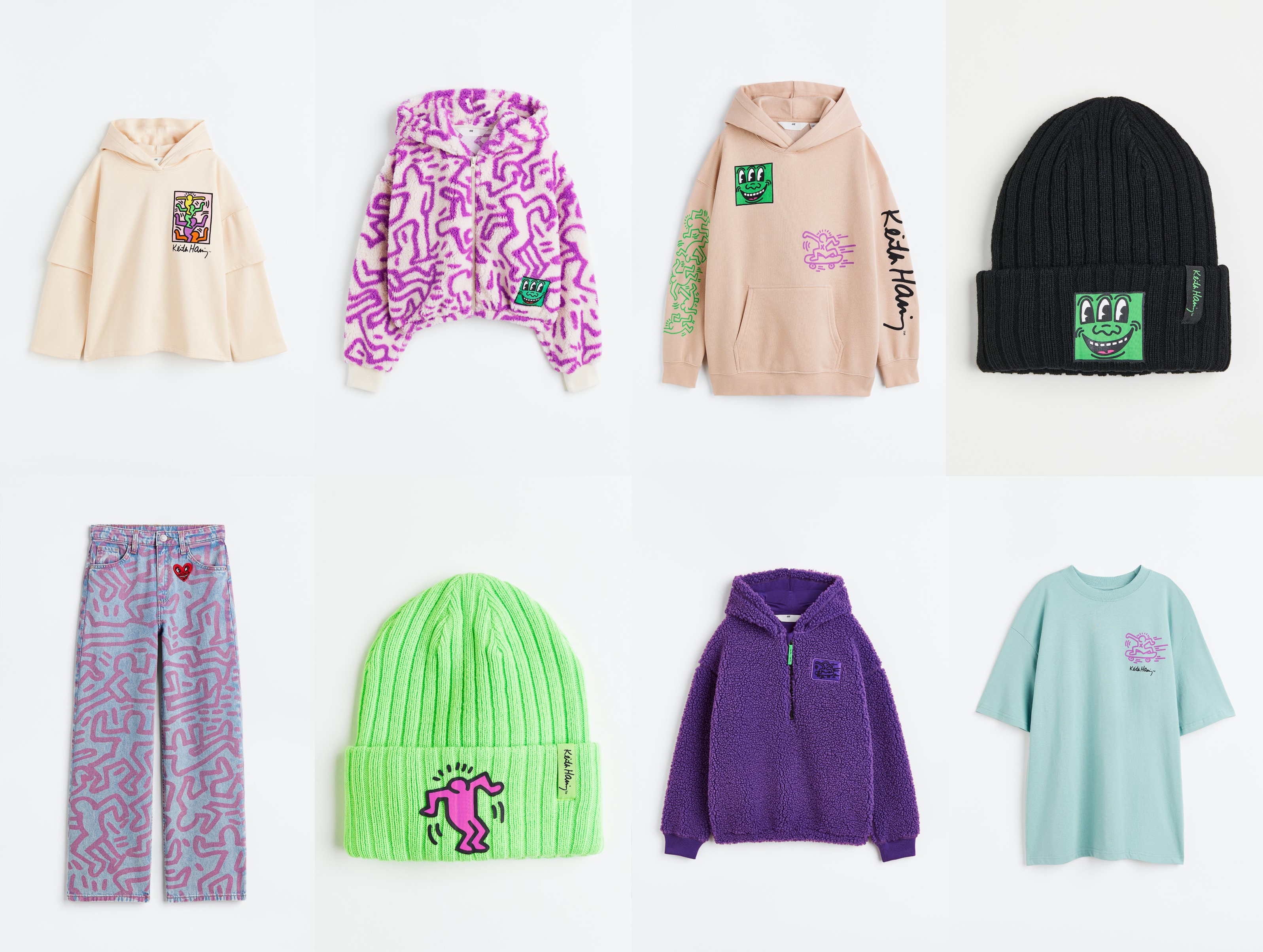 H＆M×キース・ヘリングのキッズコレクションが発売 アート作品を