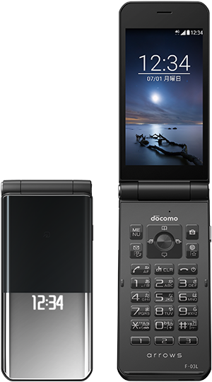 エミ商品➡︎F-03L(ブラック)6台➡︎SIMフリー化◎ ガラケー arrows