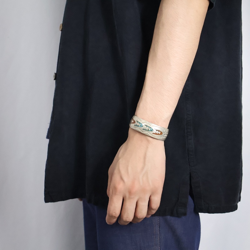 ナバホ シルバー ブレスレット ターコイズ ネイティブアメリカン