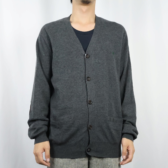 ポロラルフローレン グレー セーター エルボパッチ| ビンテージ古着屋