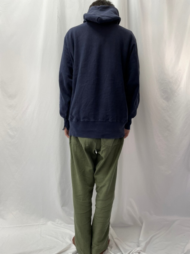 70s 70年代 チャンピオン リバースウィーブ パーカー カレッジ 紺