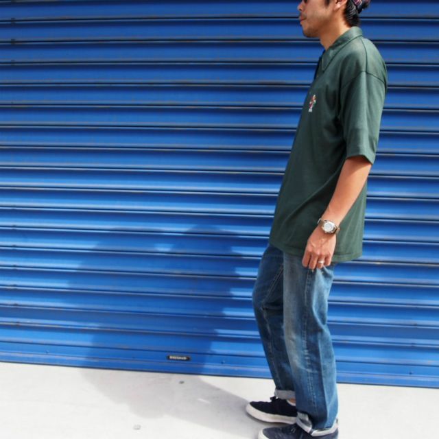 70's NIKE 風車刺繍ポロシャツ Champion バータグボディ 70年代 ナイキ