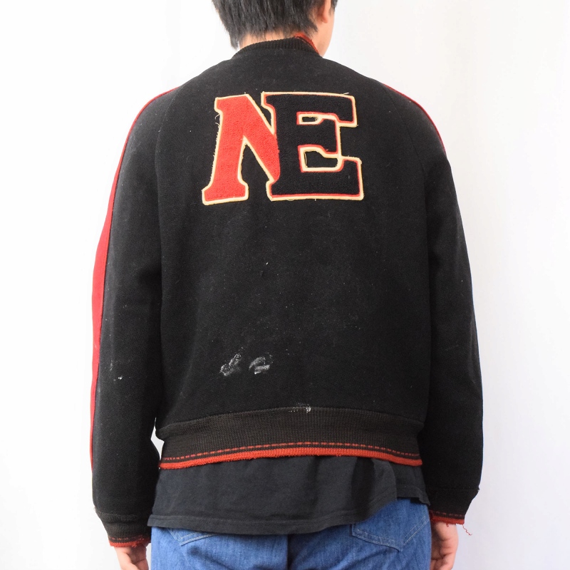 50年代 50s 黒 赤 アワードジャケット │ヴィテージ古着屋Feeet 通販