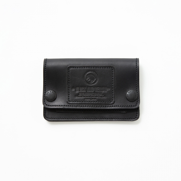 RATS/SHORT LEATHER WALLET BLACK RATS