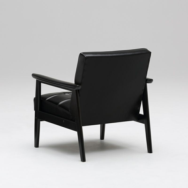 カリモク60 Kチェア1シーターブラックブラック（マットブラック色塗装