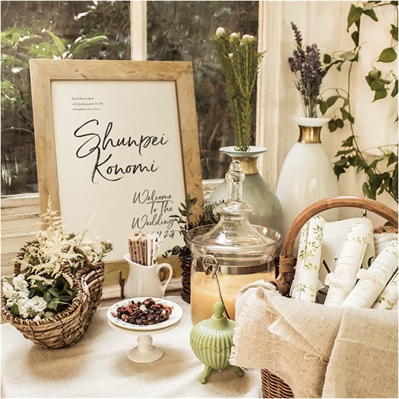 ウェルカムボード手作りの新しいカタチ「fitau」｜【A3