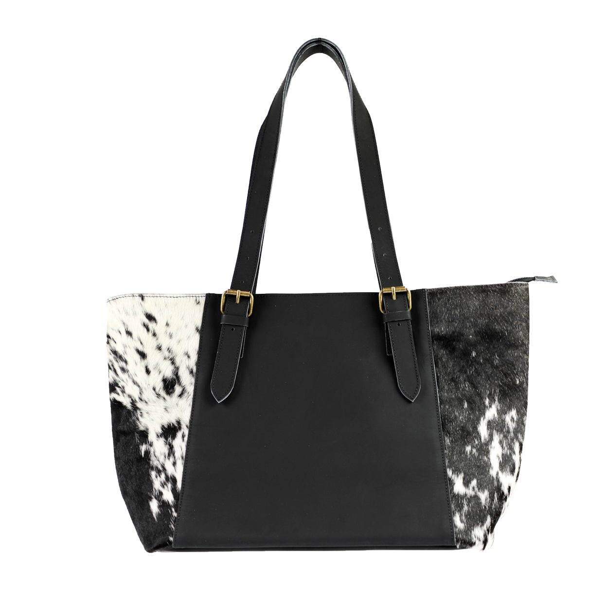 RANCHER- HANDMADE LARGE LEATHER & COWHIDE TOTE – Florida Cracker Style