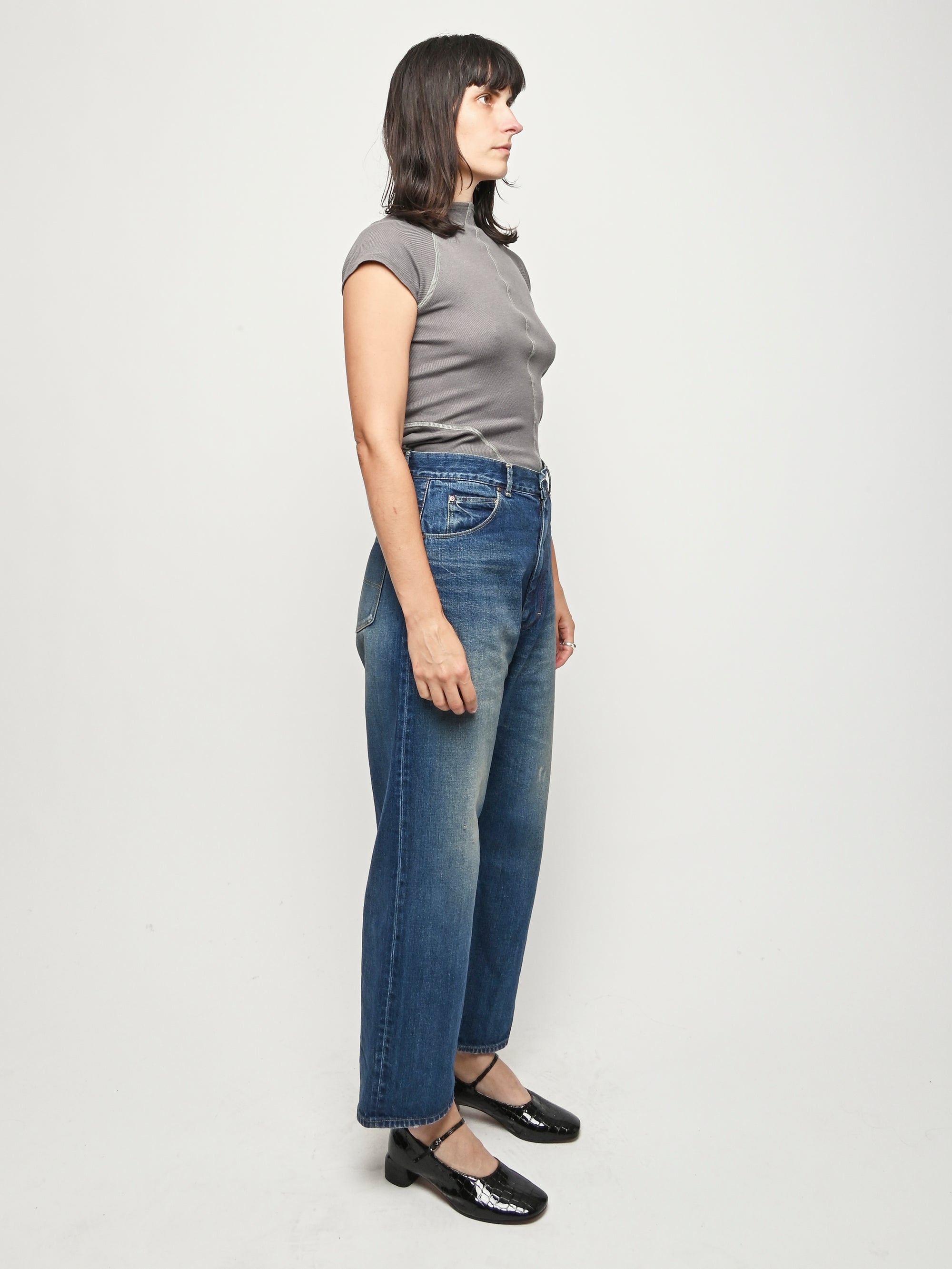 Chimala - Dark Wash Selvedge Denim Ranch Pants – Frances May
