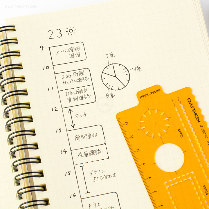 コクヨ ジブン手帳用テンプレート プラン（ニ-JG7-2）【ネコポスOK】