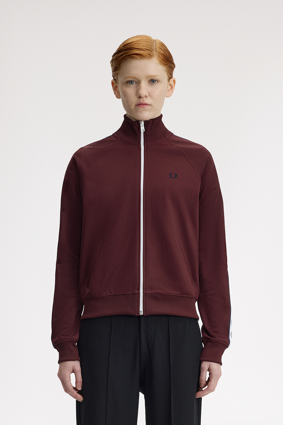 Taped Track Jacket(10 597：OX BLOOD / ECRU): | FRED PERRY JAPAN