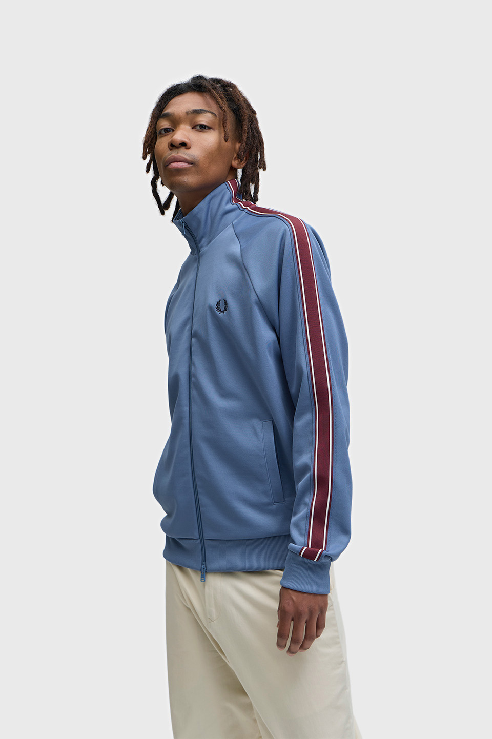 Tramline Tape Track Jacket(S 27A：ACE BLUE): | FRED PERRY JAPAN