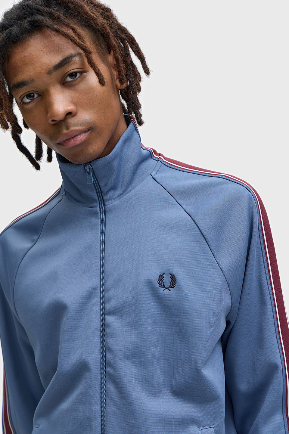 Tramline Tape Track Jacket(S 27A：ACE BLUE): | FRED PERRY JAPAN