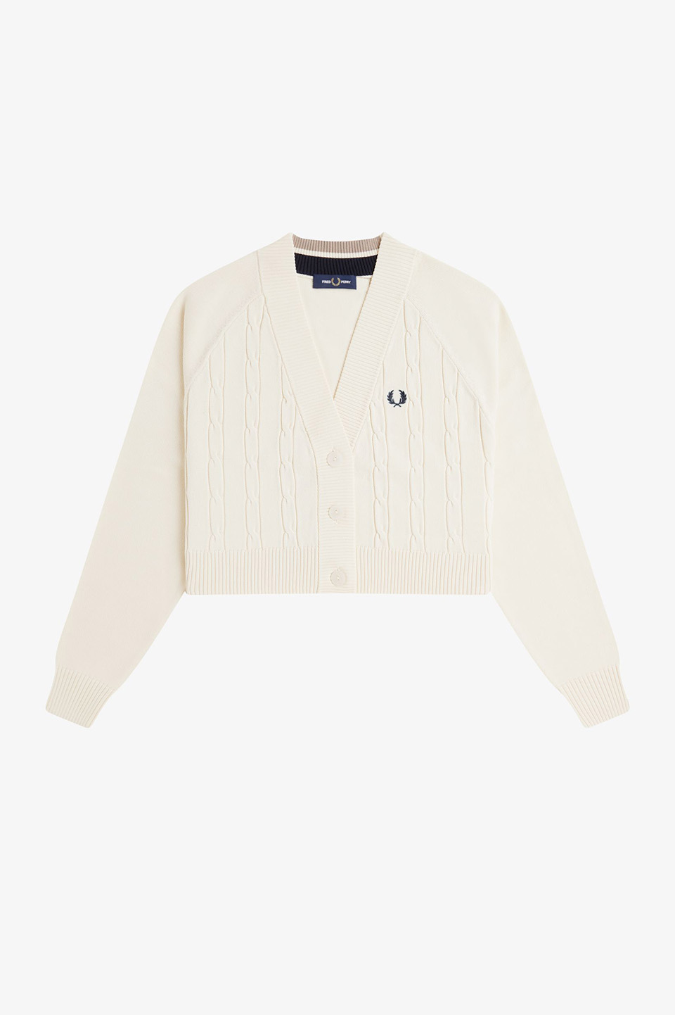 Cable Knit Cardigan(10 560：ECRU): | FRED PERRY JAPAN | フレッド