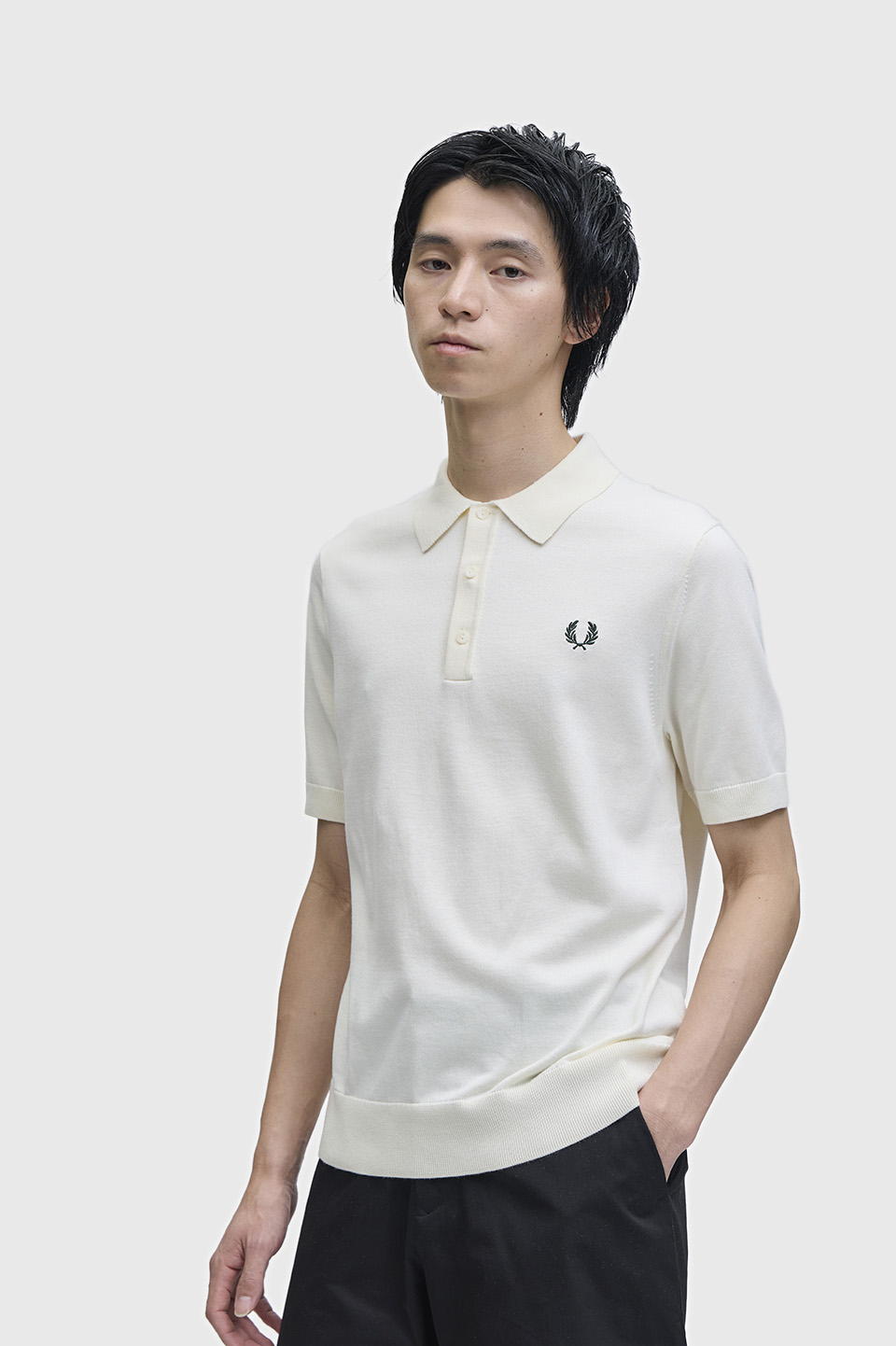 Cotton Knitted Polo Shirt(S 170：ECRU): | FRED PERRY JAPAN