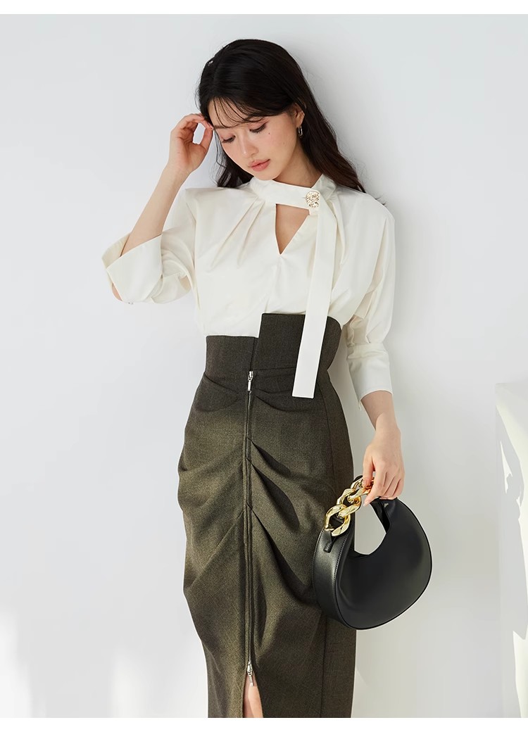 Fubail / ジップスリットタイトスカート