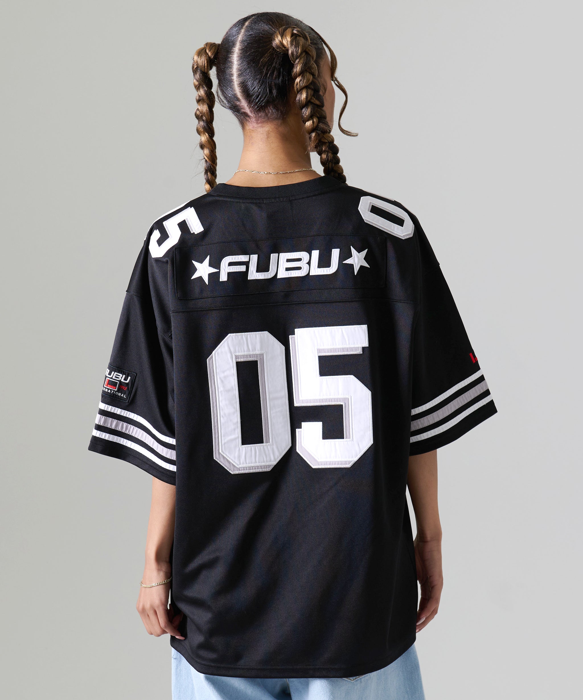 FUBU フブ トップス ブランド ロゴ フットボール ゲームシャツ。FUBUは
