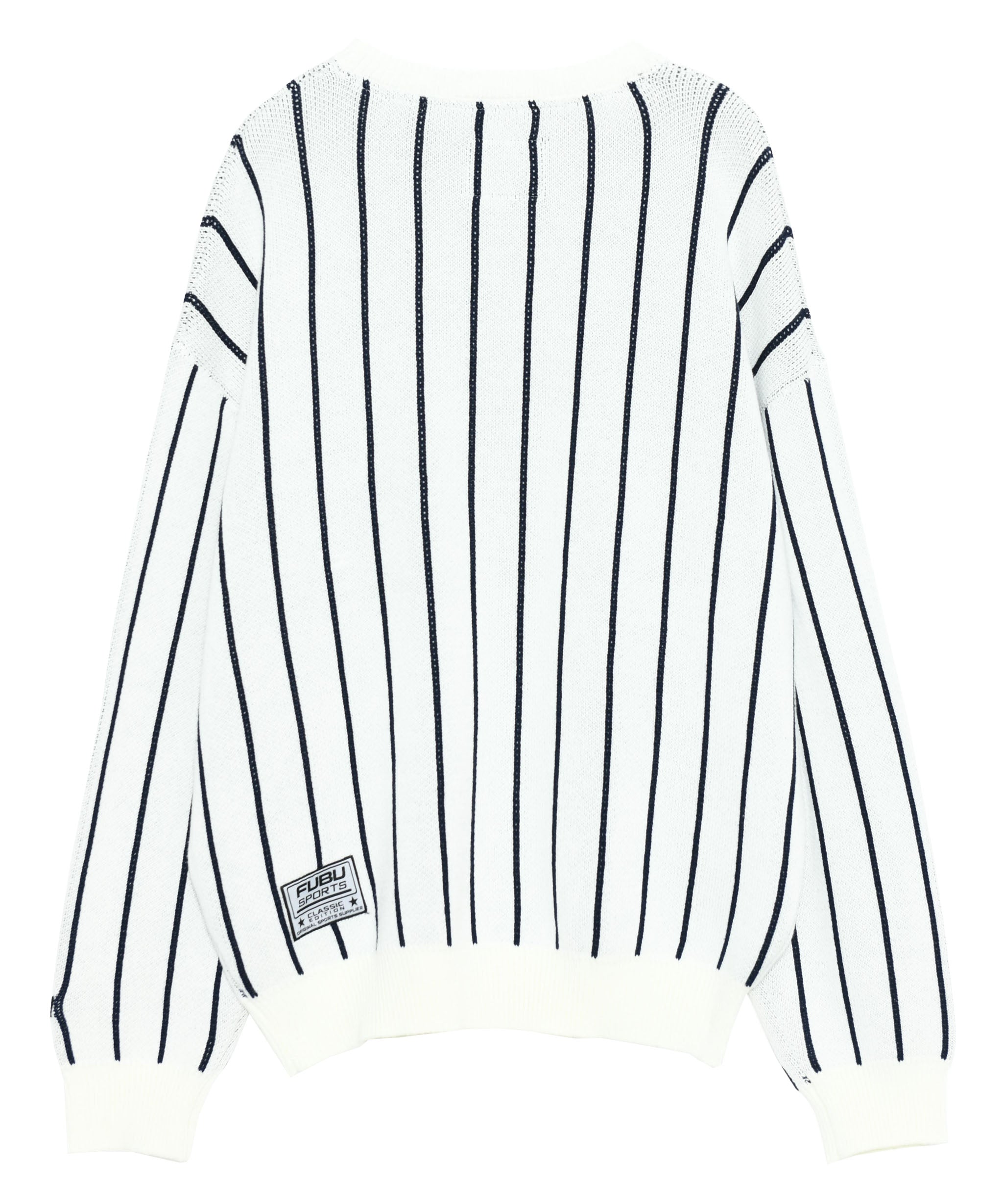 FUBU フブ トップス ストライプ ニット セーター。FUBUはアメリカの