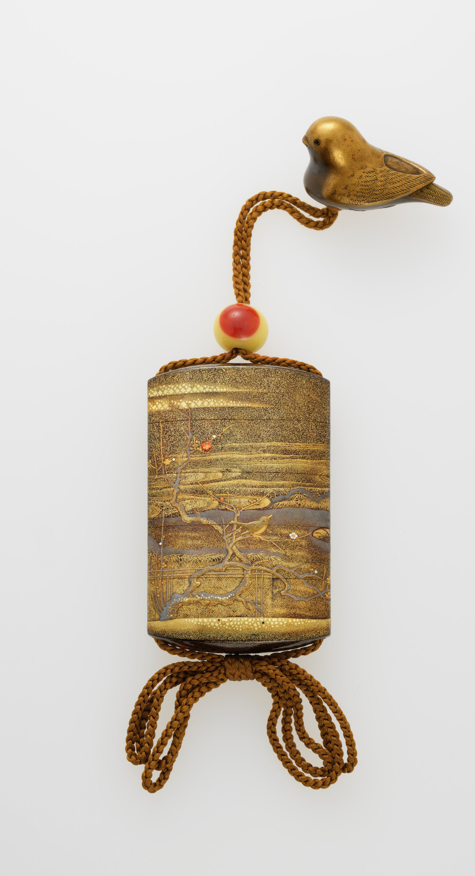 雪梅鶯鴛鴦蒔絵印籠 銘 梶川作（榮） | 梶川 | 収蔵品詳細 | 作品を