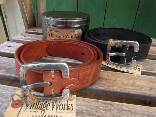 ビンテージワークス レザーベルトVINTAGE WORKS LEATHER BELT DH5536