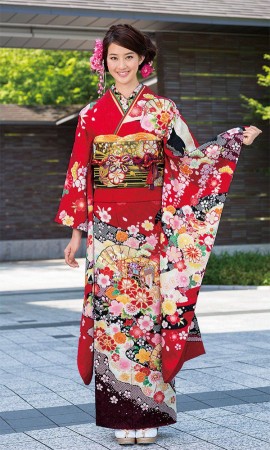 京友禅振袖・紫色・金駒刺繍┃伝統古典【菊京屋】