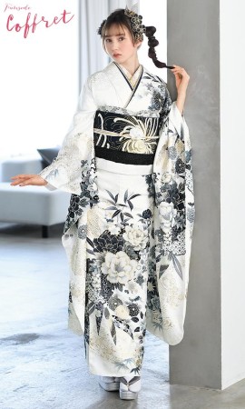 美しいモノトーンの四季｜クール&ビューティ｜【菊京屋】振袖レンタル