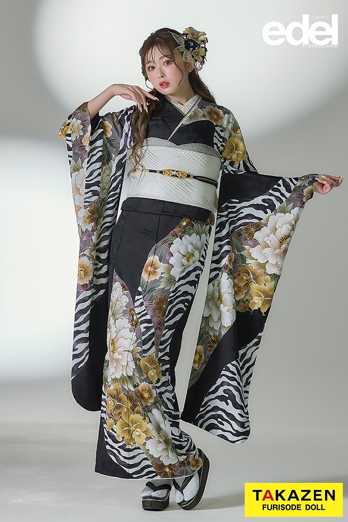 個性派モード 黒/黒ベース ボタン柄/ゼブラ柄 派手 かっこいい ギャル