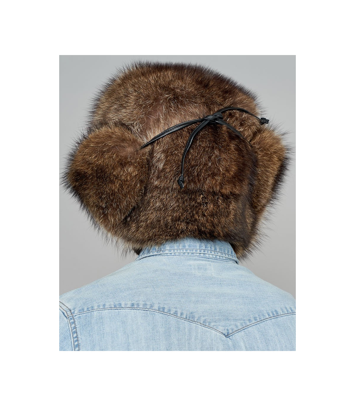 Raccoon Full Fur Russian Hat for Men: FurHatWorld.com