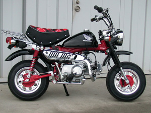 ノーマルモンキーに8インチ4.0Jワイドホイールを装着する | Gクラフト