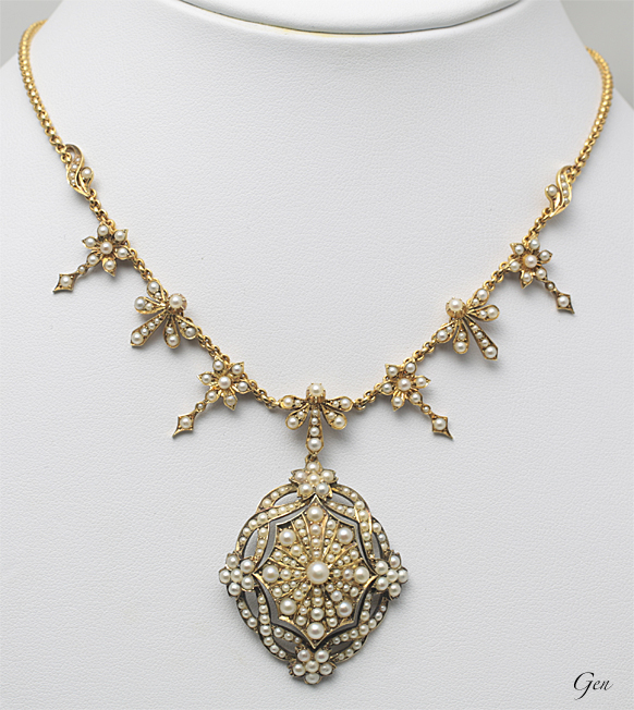 シードパール（天然真珠） ネックレス｜アンティークジュエリー ルネサンス