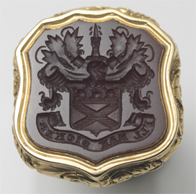 シール（フォブ） インタリオ 紋章 貴族 アンティーク