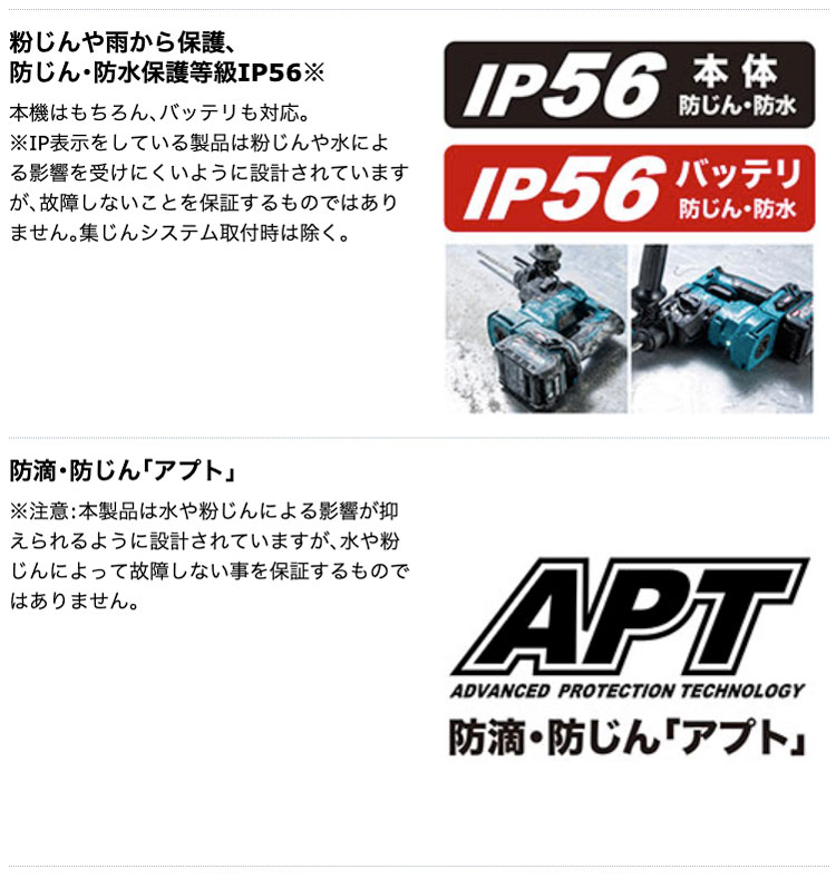 マキタ HR010GZK 20mm充電式ハンマドリル(SDSプラスシャンク) 40Vmax