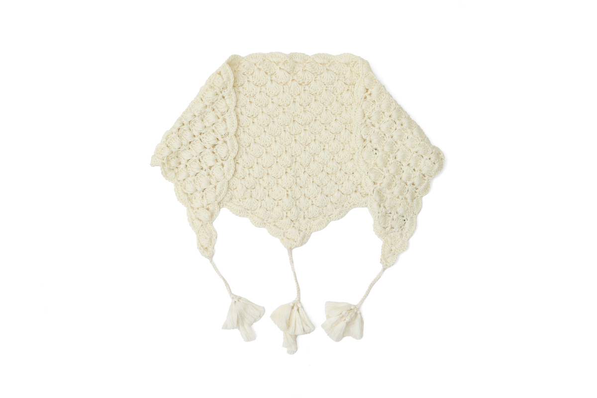 BUNON shop別注!! Hand Knit Hand Crochet Scarf