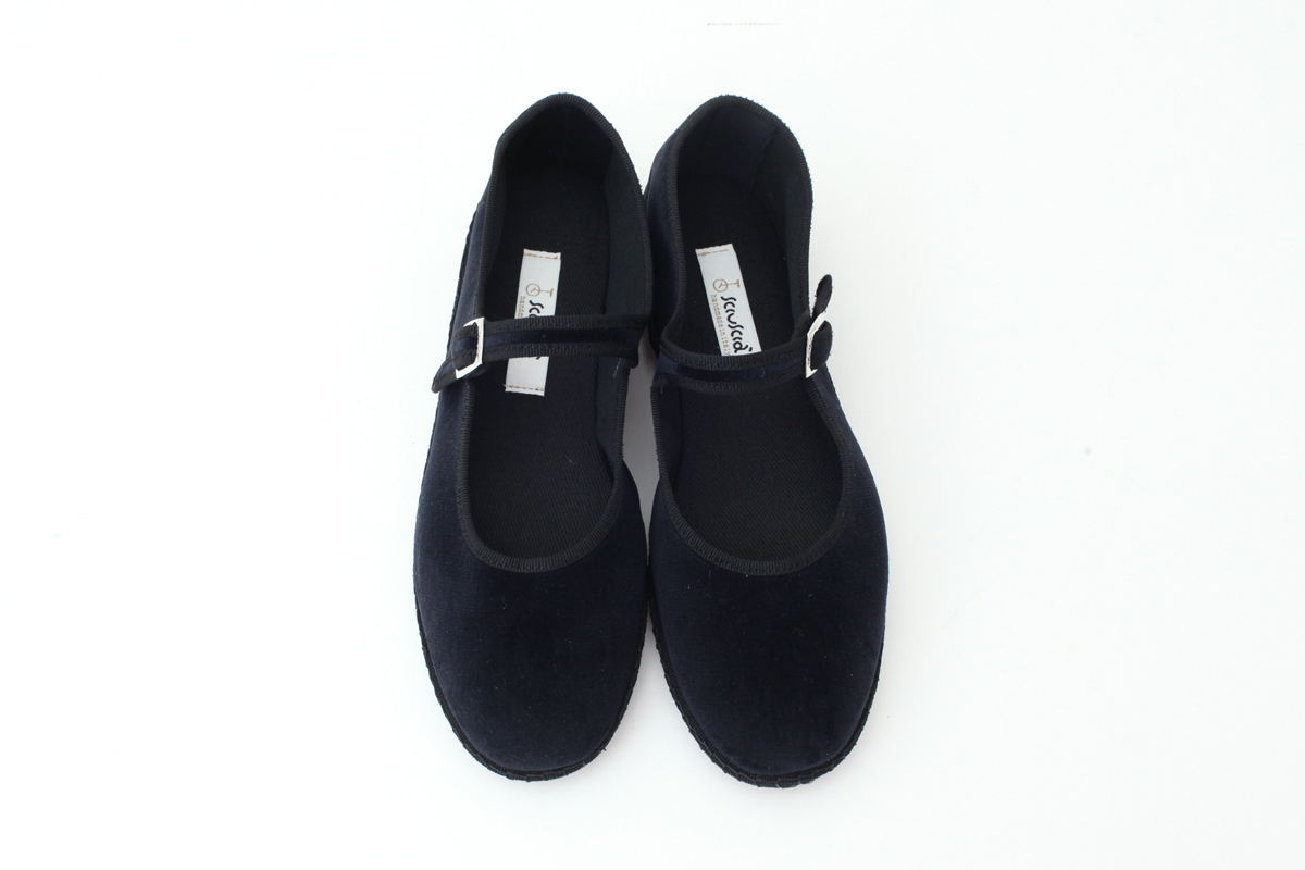 Sciuscià ベルベット MARYJANE (01 CLASSIC BLACK)