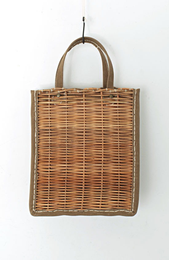 ebagos エバゴス 防水キャンバス・カゴ袋ハンド