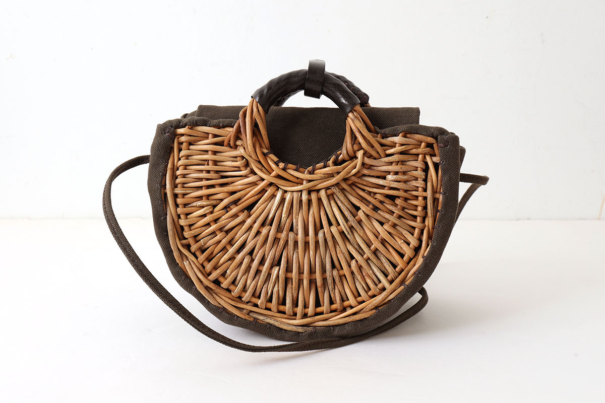 ebagos エバゴス キャンバス・扇トートミニ