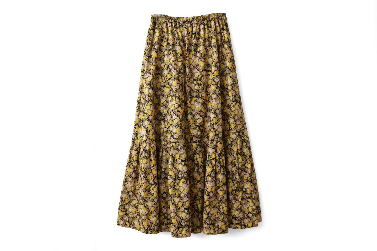 leur logette ルールロジェット 別注!! print gather skirt