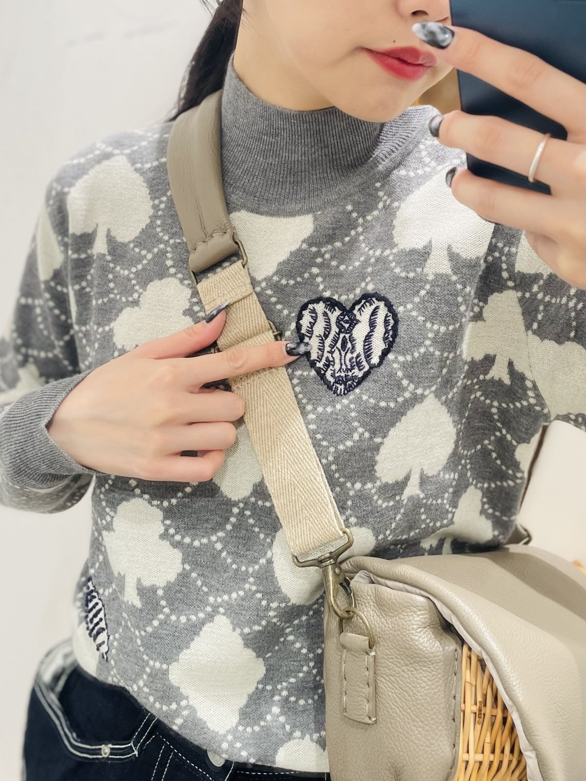 mina perhonen ミナぺルホネン forest card ニットプルオーバー