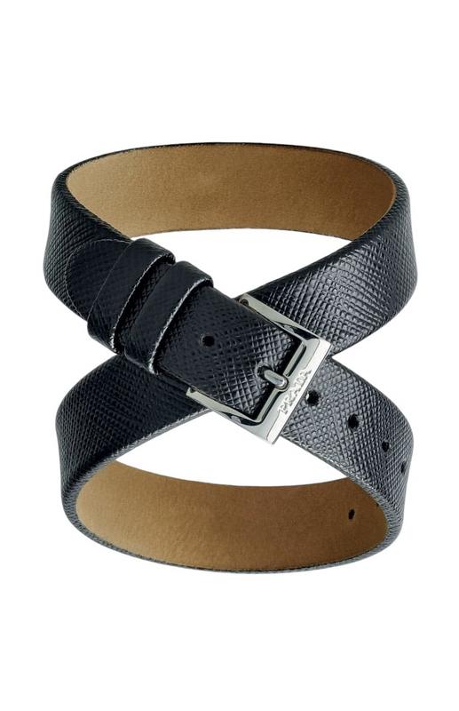 Prada x Centurion Black Leather Belt Bracelet – 17th St