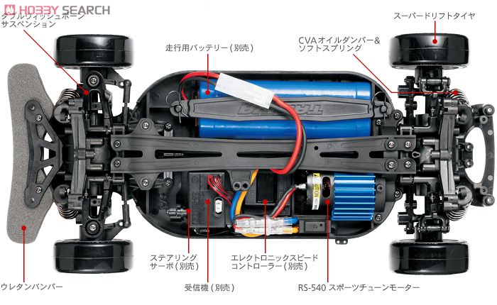 トヨタ アリスト ドリフトスペック (TT-01D TYPE-E) (ラジコン
