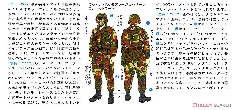 アメリカ現用陸軍歩兵セット (プラモデル) - ホビーサーチ ミリタリー