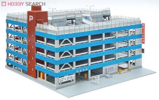 立体駐車場 (ブルー) (塗装済み組立キット) (鉄道模型) - ホビーサーチ